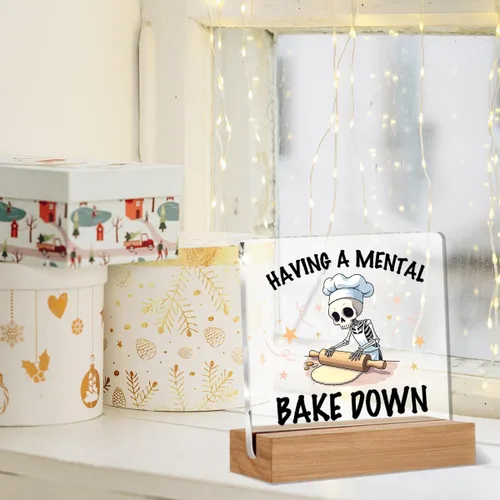 Vista 6 de Regalos divertidos para panaderos, regalos de cumpleaños para panaderos y estudiantes culinarios, decoración para el hogar y la oficina, letrero