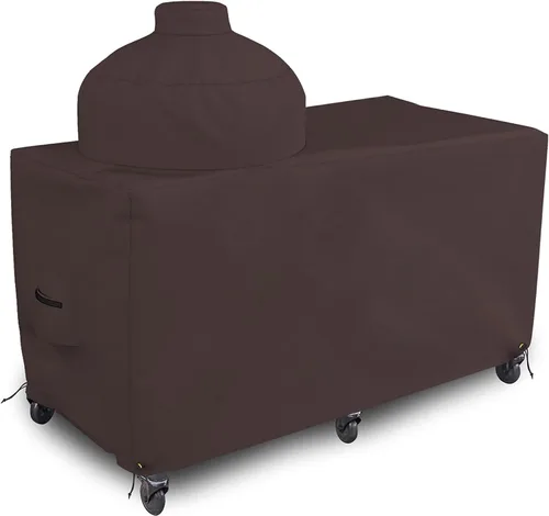 Vista 8 de Covers & all Funda para parrilla Big Egg, 12 onzas, impermeable, resistente a los rayos UV y a la intemperie, cubierta de PVC para exteriores