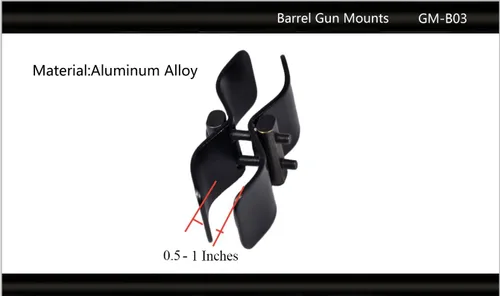 Vista 3 de Tactical Scorpion Gear TSG-GMB03 Aluminio Dual 5/8-1 3/8" Alcance Laser Mount - Negro
