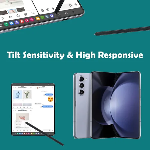Vista 5 de Galaxy Z Fold 5 Stylus Pen Fold Edition para Samsung Galaxy Z Fold5 5G Slim S Pen Galaxy S Pen 5 Fold Edition Stylus EJ-PF946BBEGWW, con puntas