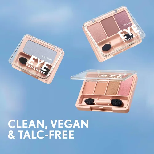 Vista 7 de COVERGIRL - Sombra de ojos Eye Enhancers 1-Kit, fórmula sedosa y transparente, aplicador de doble extremo, 100% libre de crueldad animal Azul