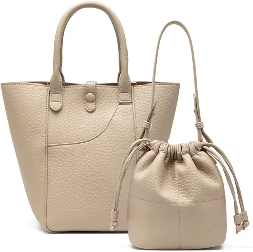 Vista 24 de NEWBELLA Bolso Hobo para mujer - Bolso de hombro y bandolera de cuero sintético, bolso de mano espacioso para el trabajo y uso diario