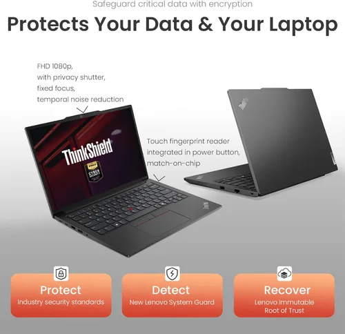 Vista 4 de Lenovo ThinkPad E14 Gen 6 14" FHD+ AMD Ryzen 5 7535U Business Laptop