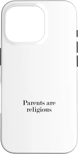 Vista 20 de iPhone 16 Parents are religious Case