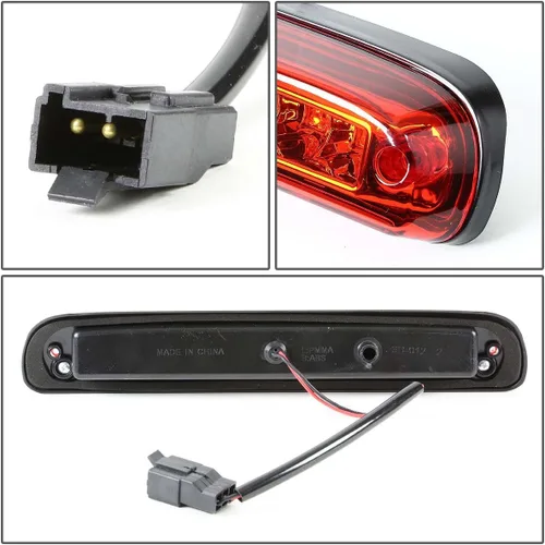 Vista 4 de DNA MOTORING 3BL-FRAN93-LED-RD Luz de Freno LED de Montaje Alto de Tercer Nivel con Lente Roja