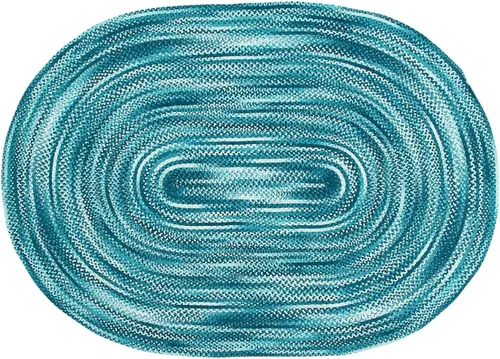 Vista 47 de Better Trends Alfombra trenzada degradada, ovalada, reversible y duradera, 100% algodón suave, ideal para cocina, sala de estar, dormitorio, tapete