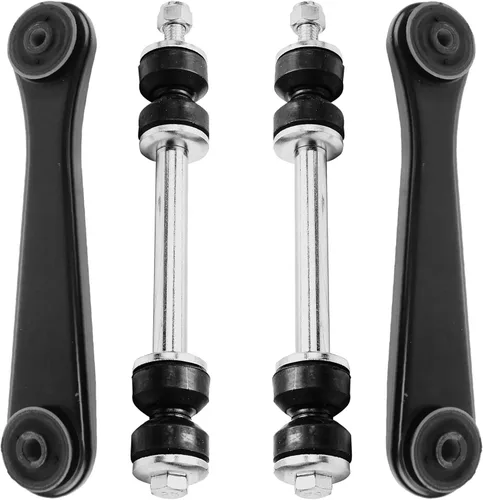 Vista 86 de Detroit Axle - 4 piezas de brazos de control traseros para Ford C-Max, Focus, Mazda 3 5, Volvo C30, C70, S40, V50, 4 brazos de control superiores e