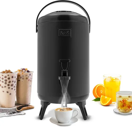 Vista 10 de Dispensador de bebidas aislado, dispensador térmico de bebidas frías y calientes de 12 litros/3.17 galones, dispensador de bebidas calientes aislado
