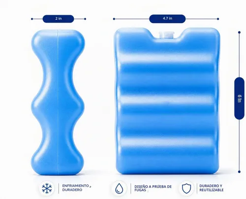 Vista 2 de Healthy Packers Ice Packs for Coolers Can Coolers Breastmilk Cooler Ice Pack Long-Lasting Reusable Ice Pack
