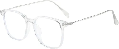 Vista 8 de Shiratori Square Blue Light Blocking Glasses for Women Men, Lightweight Frame Anti Eyestrain Computer Glasses Verde