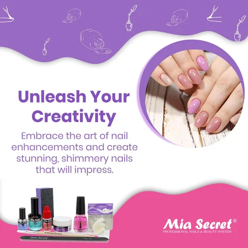 Vista 3 de Mia Secret Formagel Builder Gel Kit CONTIENE: preparación de uñas, recubrimientos superiores, gel constructor, limas de uñas (kit transparente)
