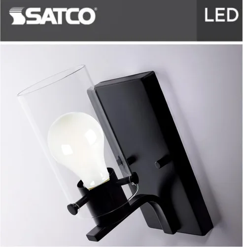 Vista 7 de Satco Bombilla LED A19 de 8 W, 2700 K, blanco suave, 800 lúmenes, base media E26, regulable, haz de 320 grados, accesorio cerrado nominal de 120 V