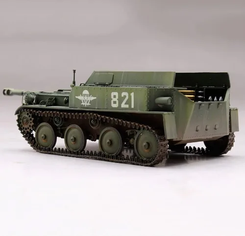Vista 2 de Tank 3D Puzzles Kits de modelos de plástico, escala 1/35 ruso ASU-57 modelo de destructor de tanques aerotransportado, juguetes para adultos