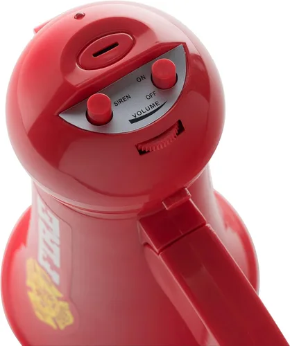 Vista 3 de Megáfono de bomberos de juguete para niños con sonido de sirena Micrófono de juguete manual
