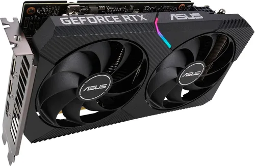 Vista 12 de ASUS Dual NVIDIA GeForce RTX 3060 OC Edition 8GB GDDR6 (PCIe 4.0, 8GB GDDR6, HDMI 2.1, DisplayPort 1.4a)