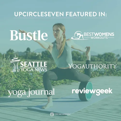 Vista 6 de UpCircleSeven Juego de ruedas de yoga, rueda de apoyo de yoga más fuerte y cómoda, paquete de 3 para dolor de espalda y estiramiento