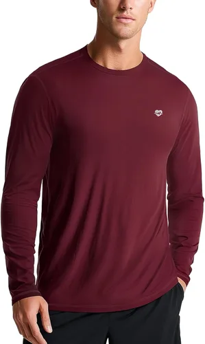 Vista 11 de Zengjo - Camiseta de manga larga de Baselayer para hombre, ligera, para correr Negro