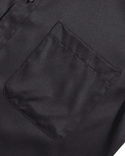 Vista 5 de Alimens & Gentle Camisas de vestir para hombre, de manga larga, elásticas, sin arrugas, unicolor, formal, con botones, con bolsillo