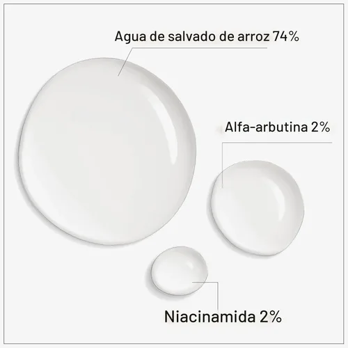 Vista 3 de TOSOWOONG - Suero de arroz 2 %, alfa arbutina, arroz 746,074 ppm, 33 ml/1.11 oz, alfa arbutina 20000 ppm, brillo, glass skin, para pigmentación