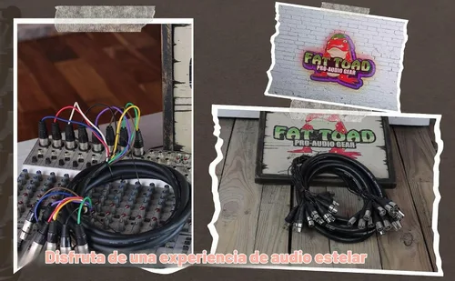 Vista 7 de Fat Toad Cable de serpiente XLR de 8 canales de 20 pies (ShieldedPRO X Series) – Cables de cable de conexión de audio con conectores hembra a macho