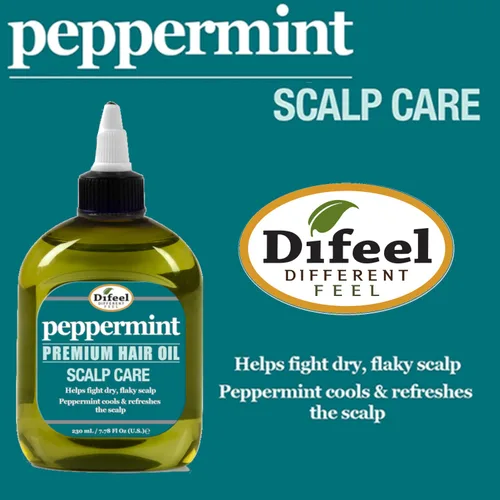 Vista 3 de Difeel Aceite para el cabello de menta para el cuidado del cuero cabelludo, 7.1 onzas