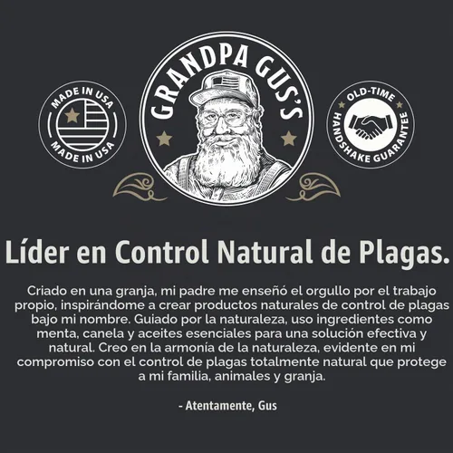 Vista 9 de Grandpa Gus's MAX Spray repelente de roedores, aceite de menta natural, 16