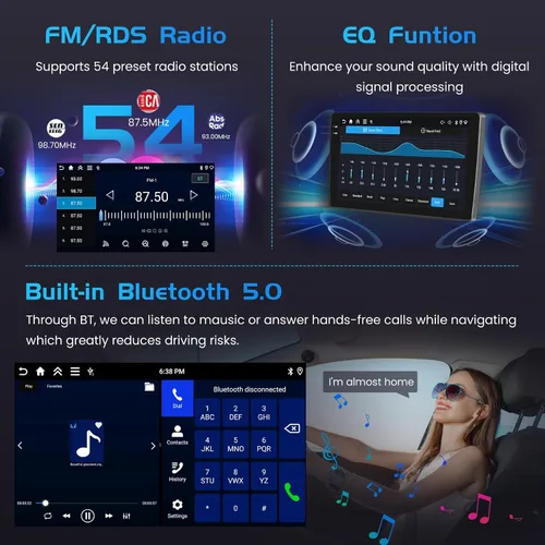 Vista 7 de Inefala 4G 64G para Ford Edge 2011 2012 2013 2014 2015 Radio CarPlay 9 "Incell pantalla táctil coche estéreo Android 15 Android Auto Bluetooth 5.0