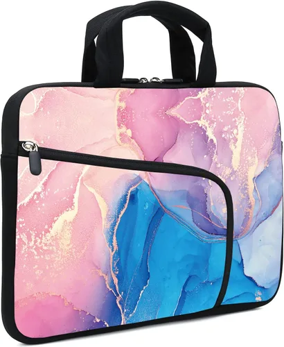 Vista 14 de Funda para portátil de 11.6" 12.2 pulgadas para Chromebook, Ultrabook, portátil, tableta de neopreno con asa para hombres y mujeres, dos bolsillos