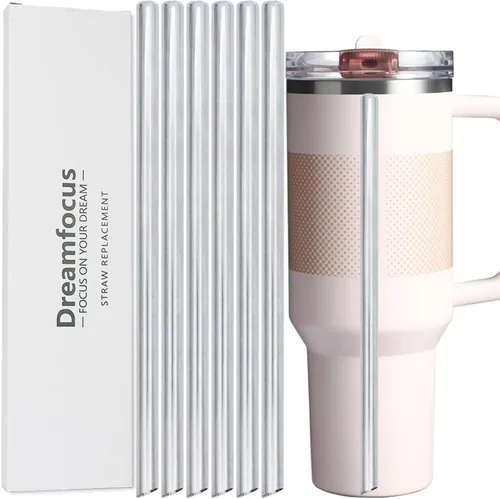 Vista 8 de Dreamfocus Stanley Quencher ProTour - Vaso de repuesto de acero inoxidable para popote de 14 onzas