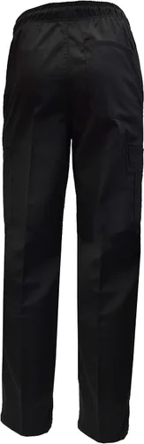 Vista 2 de Natural Uniforms Pantalones cargo clásicos de chef de 6 bolsillos con varios paquetes disponibles