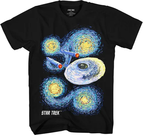 Vista 2 de Star Trek Enterprise Van Gough - Camiseta para hombre