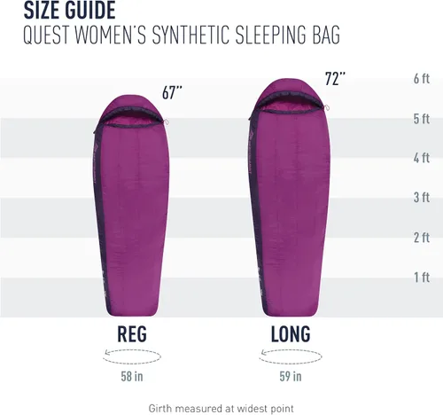 Vista 8 de Sea to Summit Quest - Saco de dormir sintético para mujer