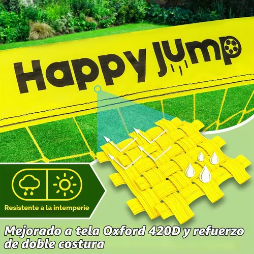 Vista 3 de Happy Jump Portable Soccer Goal 7x5 & 5x3.6 FT, Large-Frame Training Net Great for Kids Ages 6-14 Skill Development, Ideal for Backyard Park