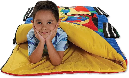 Vista 4 de Lillian Vernon Personalized Indoor Sleeping Bag - Kids Sleepover & Napper Sleep Sack - Plush, Cute, & Cozy Cotton Poly Blend - Girls, Boys, &