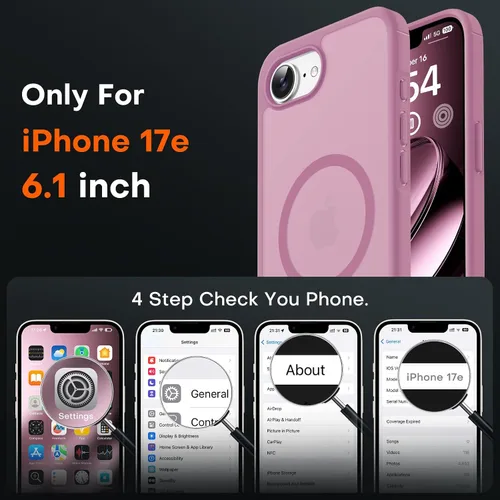 Vista 799 de TOCOL Funda para iPhone 11, compatible con Magsafe, protección completa de cámara, imanes integrados, protección contra caídas, funda translúcida