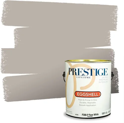 Vista 263 de PRESTIGE Pinturas Pintura Exterior e Imprimación en Uno, 1 Galón, Mate, Combinación Comparable de Sherwin Williams* Black Magic* SW6991-PCM