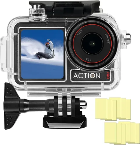 Vista 11 de BO&DQQ Carcasa Subacuática Impermeable Compatible con DJI Osmo Action 5 Pro/Action 4/Action 3, Funda de Cubierta de Buceo de 50 m/164 pies con Kit