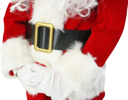 Vista 5 de OVOV 11 piezas completo de Papá Noel disfraz de Navidad para fiesta de Navidad cosplay