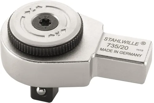 Vista 5 de Stahlwille 58250040 Herramienta de inserción de trinquete reversible, accionamiento cuadrado de 3/4 pulgadas, 60 dientes finos, acero de aleación