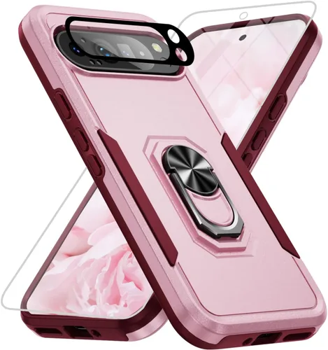 Vista 42 de Funda para Google Pixel 9 Pro XL [protección contra caídas de grado militar de 15 pies] con protector de pantalla y protector de lente, resistente a