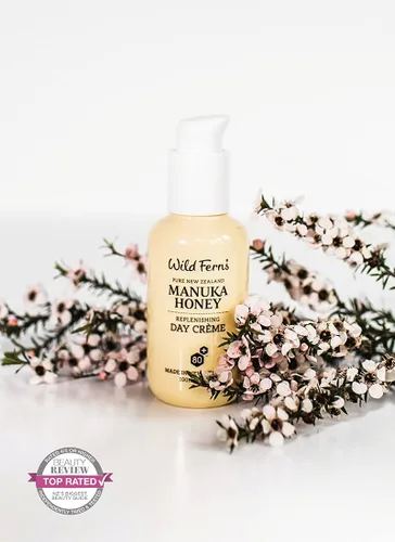 Vista 6 de Wild Ferns Crema de día reabastecedora de miel de Manuka, 99% natural, 3.4 fl oz