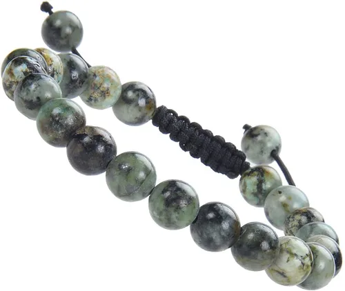 Vista 85 de MASSIVE BEADS - Pulseras ajustables unisex de cuentas de cristal de piedras preciosas con poder curativo natural, de macramé Piedras de 7 chakras