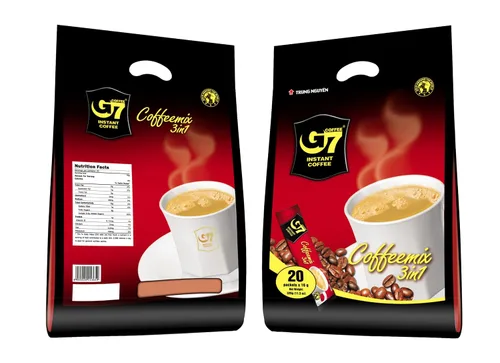 Vista 3 de Trung Nguyen — Café instantáneo G7 3 en 1 — Mezcla de café molido tostado con crema no láctea y azúcar, fuerte y audaz, café vietnamita instantáneo