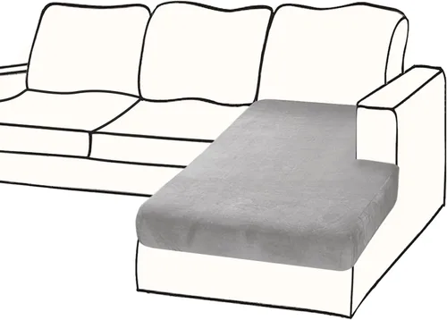 Vista 39 de BT.WA Funda de Cojín de Sofá de Terciopelo 1 Pieza Funda de Cojín de Asiento Elástica Funda de Sillón Fundas Separadas de Sofá Seccional Protector