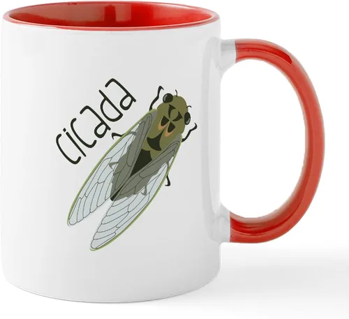 Vista 25 de CafePress Cicada Mugs - Taza de café de cerámica de 11 oz (11.0 fl oz)