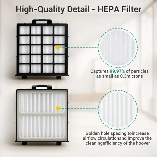 Vista 4 de 7 piezas de repuesto de filtro compatibles con Shark Stratos AZ4002 AZ4000 AZ4000 AZ4000W Shark Stratos Duo Clean PowerFins Kit de aspiradora