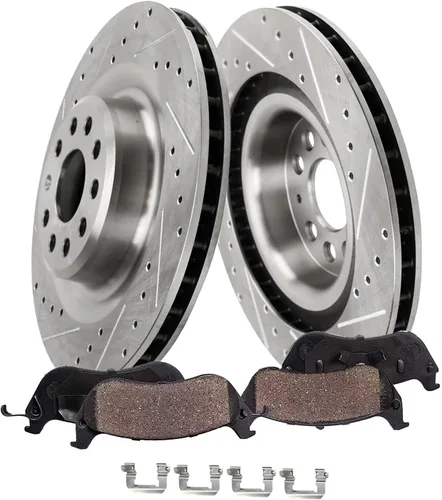 Vista 36 de Detroit Axle - Kit de freno trasero para Toyota Camry 2012-2017, Avalon Lexus ES300h ES350 2013-2018, repuesto de pastillas de freno de cerámica