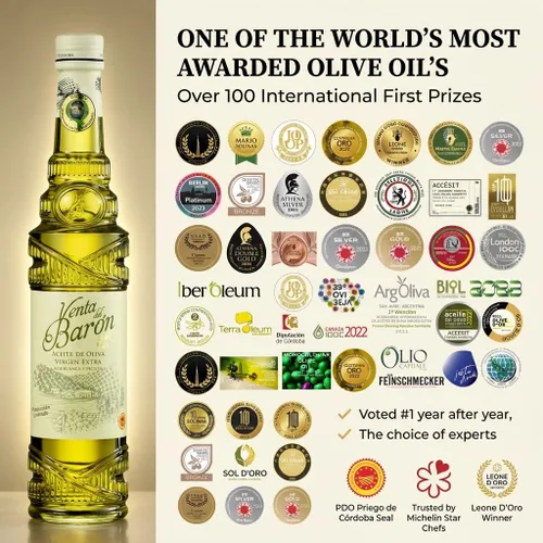 Vista 2 de aceite de oliva virgen extra prensado en frío, cosecha de 2013 y 2014, galardonado con EVOO, de Venta del barón