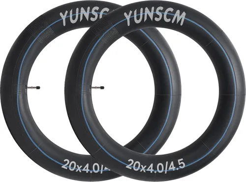 Vista 5 de 2 tubos para neumáticos de bicicleta eléctrica de 20 x 4, 20 x 4.5, válvula Scharder TR4A-40L (102/114-406), tubos interiores compatibles con tubos