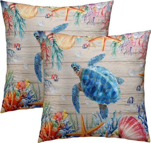 Vista 38 de Giwawa Juego de 2 fundas de almohada de calabaza otoñal de 16 x 16 pulgadas, fundas de cojín de algodón de madera de girasol para sofá, patio